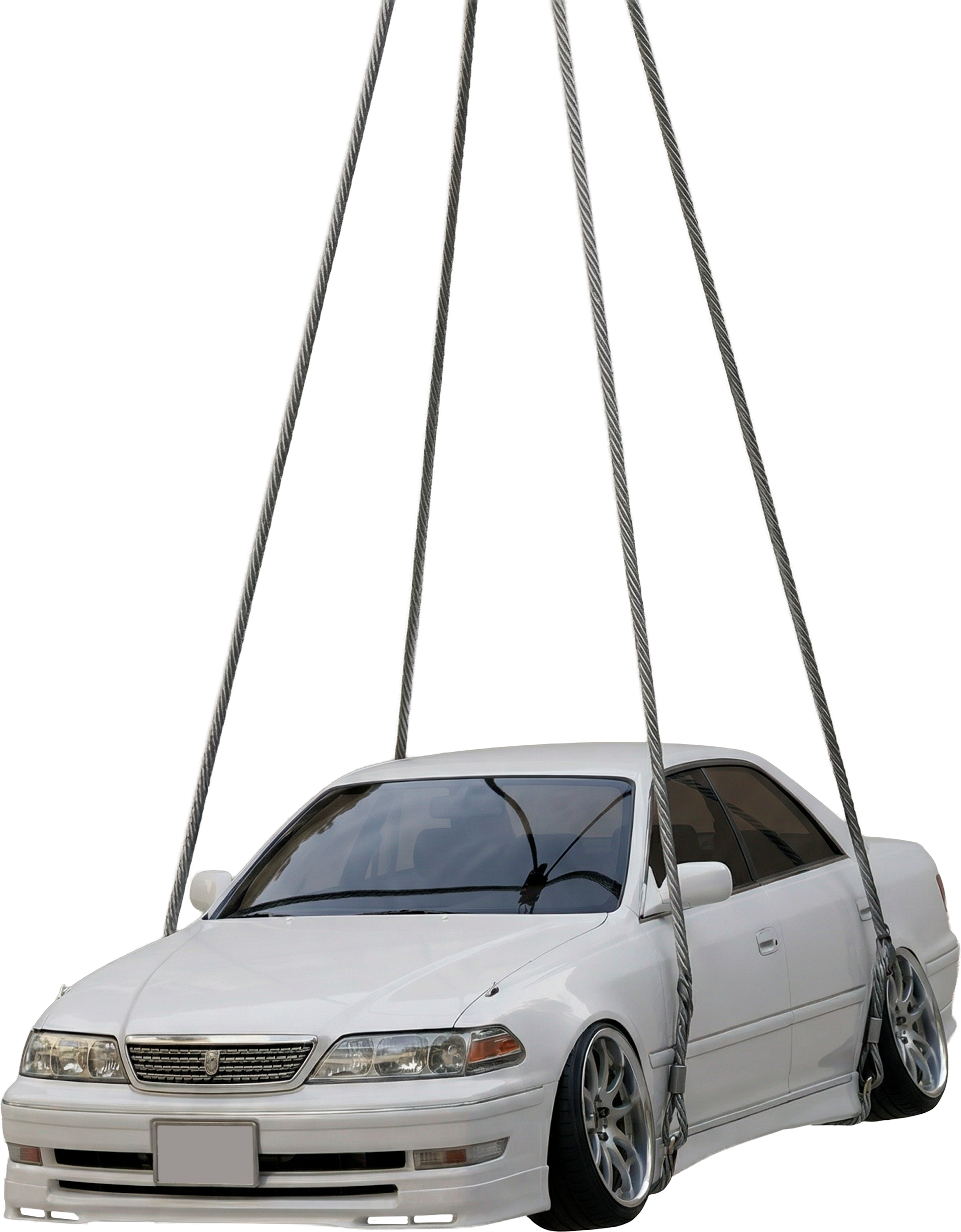Автомобиль на стропах
